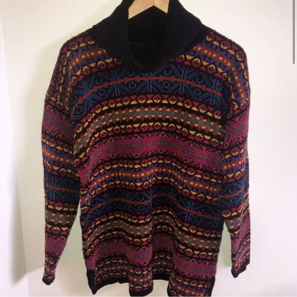Vintage Christina - Pattern turtleneck sweater - Picture 2 of 6